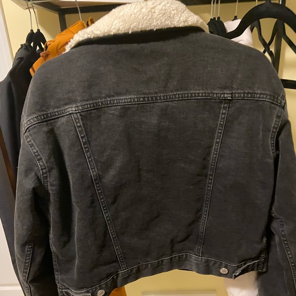 Top shop jean jacket with sherpa detail - Picture 5 of 7